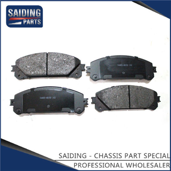 Peças de automóvel genuínas Saiding 04465-48150 Pastilhas de freio de baixo metal para Toyota Harrier Asu60 8arfts